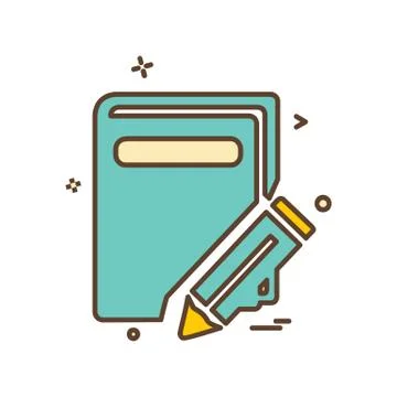 Pencil icon design vector イラスト素材