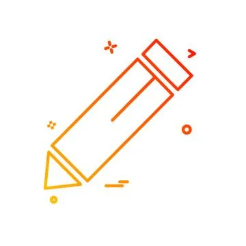 Pencil icon design vector Stockillustratie