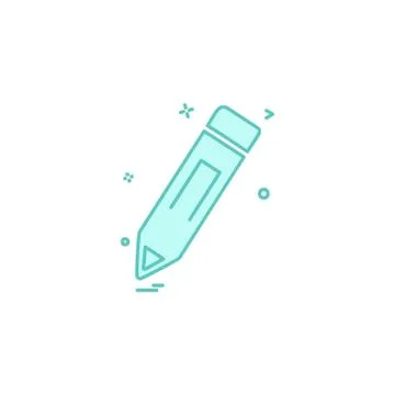 Pencil icon design vector Illustrazione stock