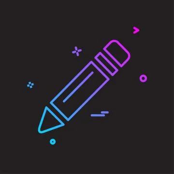 Pencil icon design vector Stockillustratie
