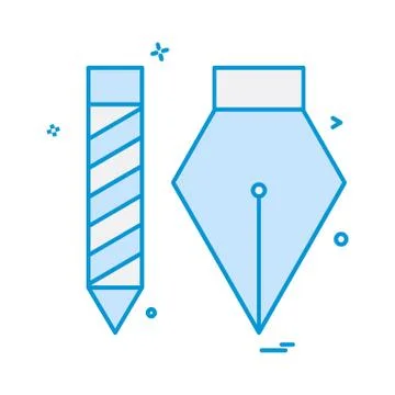 Pencil icon design vector 库存插图