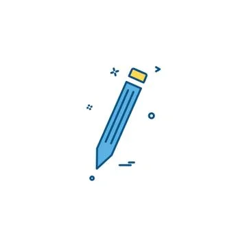 Pencil icon design vector イラスト素材