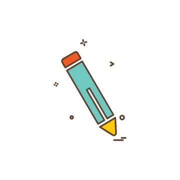 Pencil icon design vector Stockillustratie