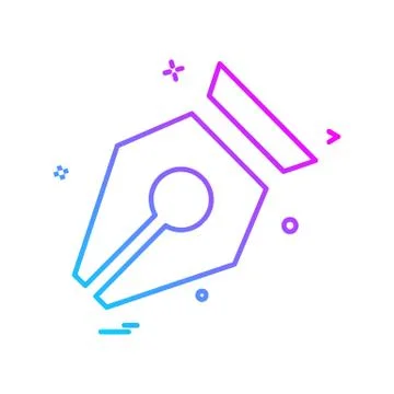 Pencil icon design vector Illustrazione stock