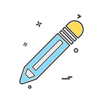 Pencil icon design vector Stockillustratie
