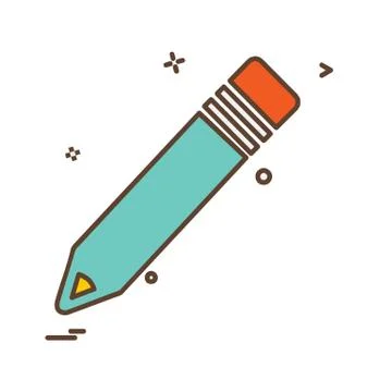 Pencil icon design vector イラスト素材