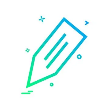 Pencil icon design vector イラスト素材