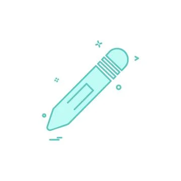Pencil icon design vector Stock Illustration