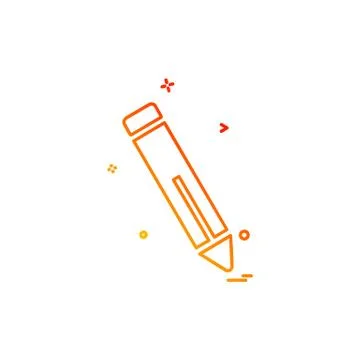 Pencil icon design vector Stockillustratie
