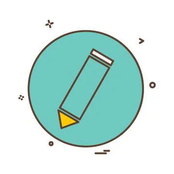 Pencil icon design vector イラスト素材