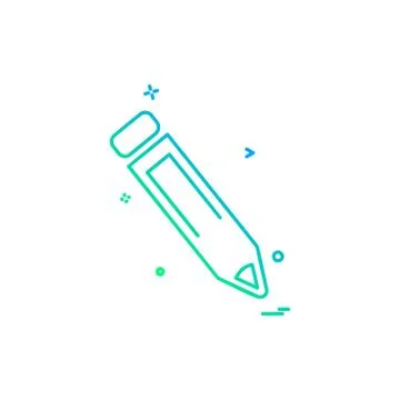 Pencil icon design vector Stockillustratie