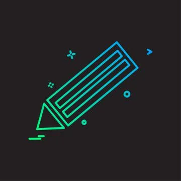 Pencil  icon design vector イラスト素材