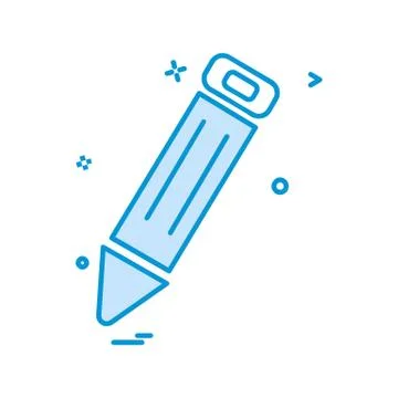 Pencil icon design vector Stock Illustration