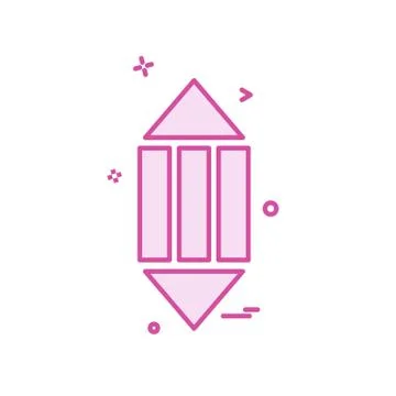 Pencil icon design vector Stock Illustration