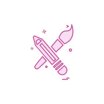 Pencil icon design vector Stock Illustration
