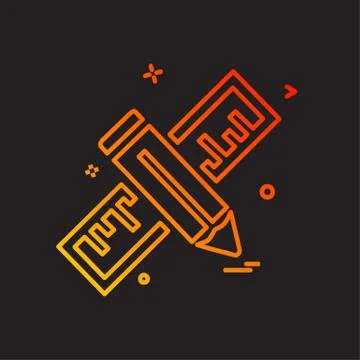 Pencil icon design vector Stockillustratie