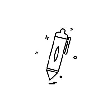 Pencil icon design vector Stockillustratie