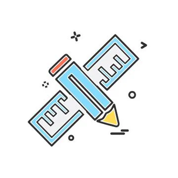 Pencil icon design vector イラスト素材