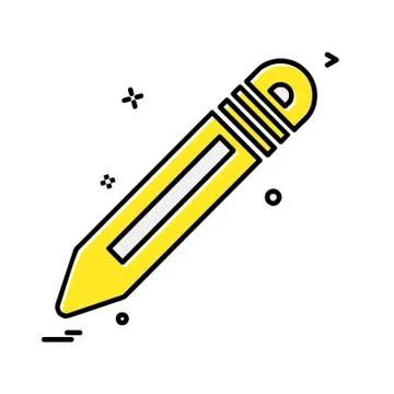 Pencil icon design vector イラスト素材