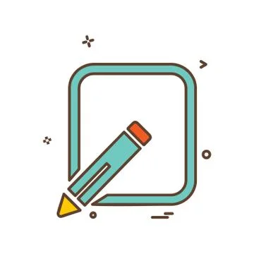 Pencil  icon design vector イラスト素材
