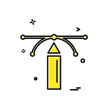 Pencil icon design vector イラスト素材