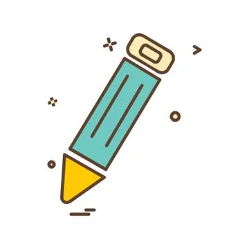Pencil icon design vector Stockillustratie