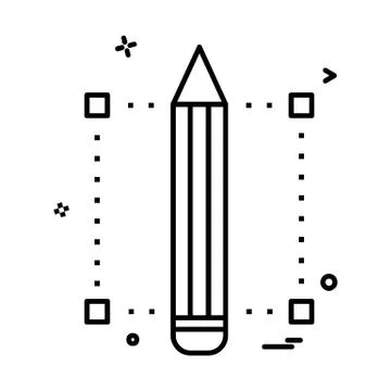 Pencil icon design vector Stockillustratie