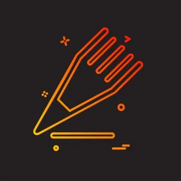 Pencil icon design vector Stock Illustration