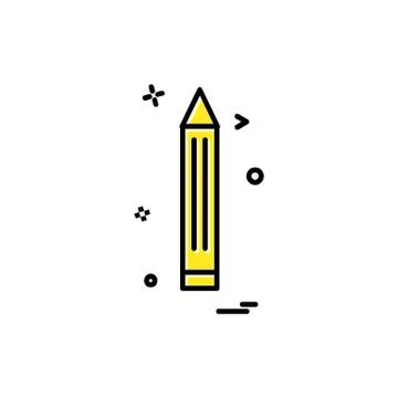 Pencil icon design vector Stockillustratie