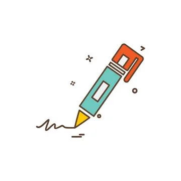 Pencil icon design vector Stock Illustration