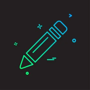 Pencil icon design vector Stockillustratie