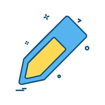 Pencil icon design vector Stockillustratie