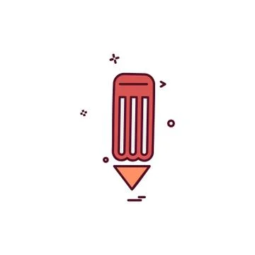 Pencil icon design vector Stockillustratie