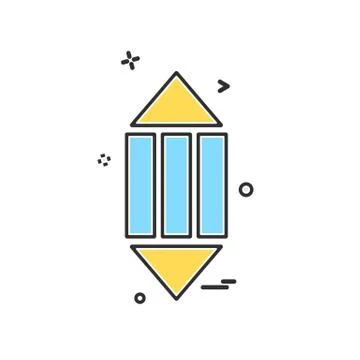 Pencil icon design vector Stock Illustration