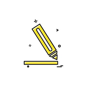 Pencil icon design vector イラスト素材