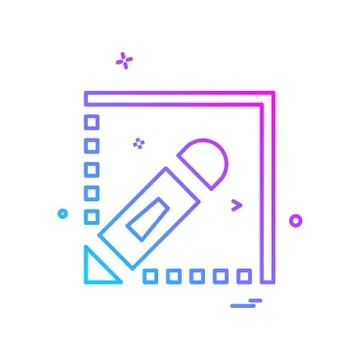 Pencil  icon design vector Stockillustratie