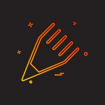 Pencil icon design vector Stockillustratie