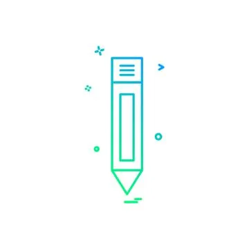 Pencil icon design vector イラスト素材