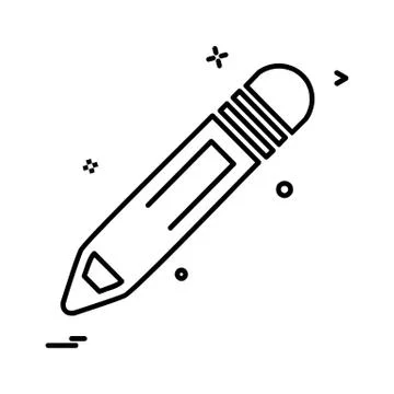 Pencil icon design vector Stockillustratie