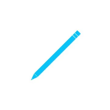 Pencil icon flat Stock Illustration