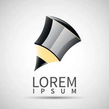 Pencil icon geometric design in vector Stock Illustration