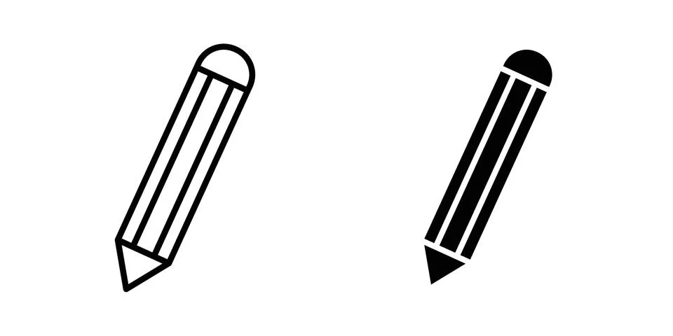 Pencil icon graphic element. web icon set 스톡 일러스트