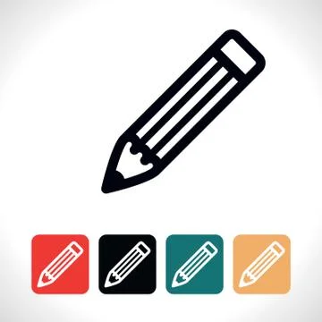 Pencil icon. Stock Illustration