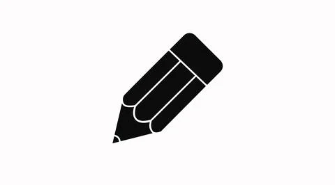 Pencil icon. Illustrazione stock