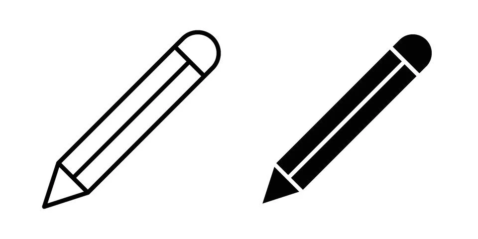 Pencil icon or illustration vector symbols 스톡 일러스트