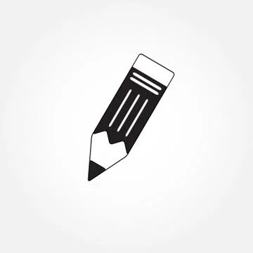 Pencil icon or sign. Vector illustration. Stock Illustration