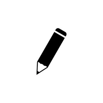 Pencil icon. simple flat vector illustration. Stock Illustration