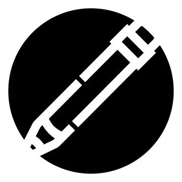 Pencil icon symbolizing writing, creativity, and education Illustrazione stock