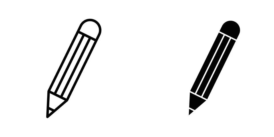Pencil icon vector design illustrations 스톡 일러스트