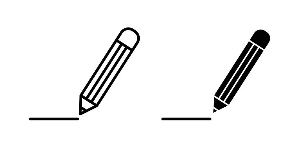 Pencil icon vector design illustrations 스톡 일러스트